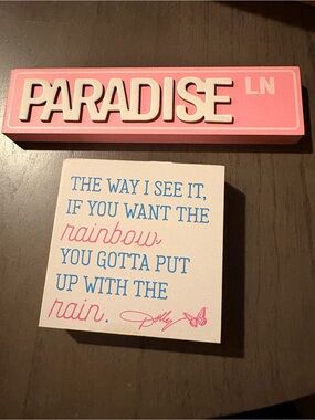 Dolly Parton brand —  home decor lot & other assorted brands